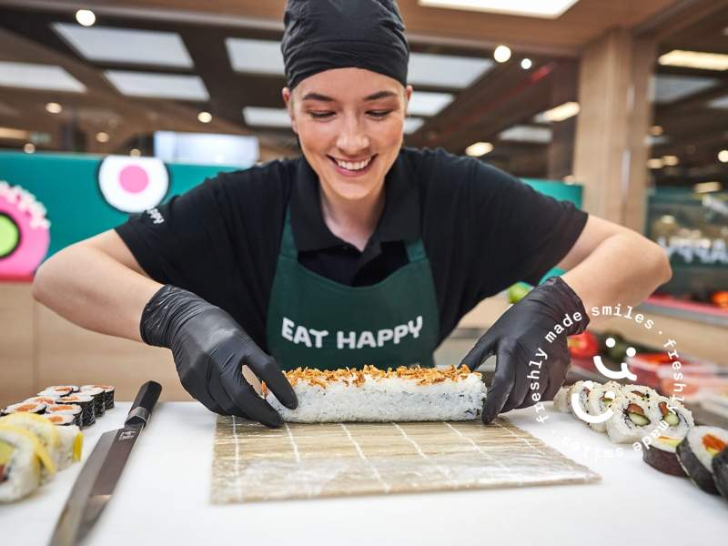 In tre anni, Eat Happy punta ad aggiungere 100 nuovi corner in Gdo dedicati al sushi
