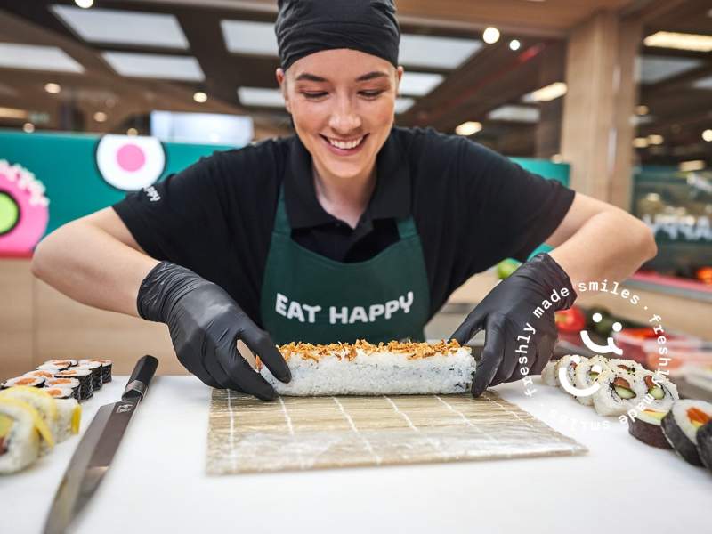 In tre anni, Eat Happy punta ad aggiungere 100 nuovi corner in Gdo dedicati al sushi