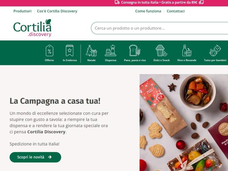 Cortilia lancia il servizio Discovery per scoprire le eccellenze del Made in Italy in pochi click