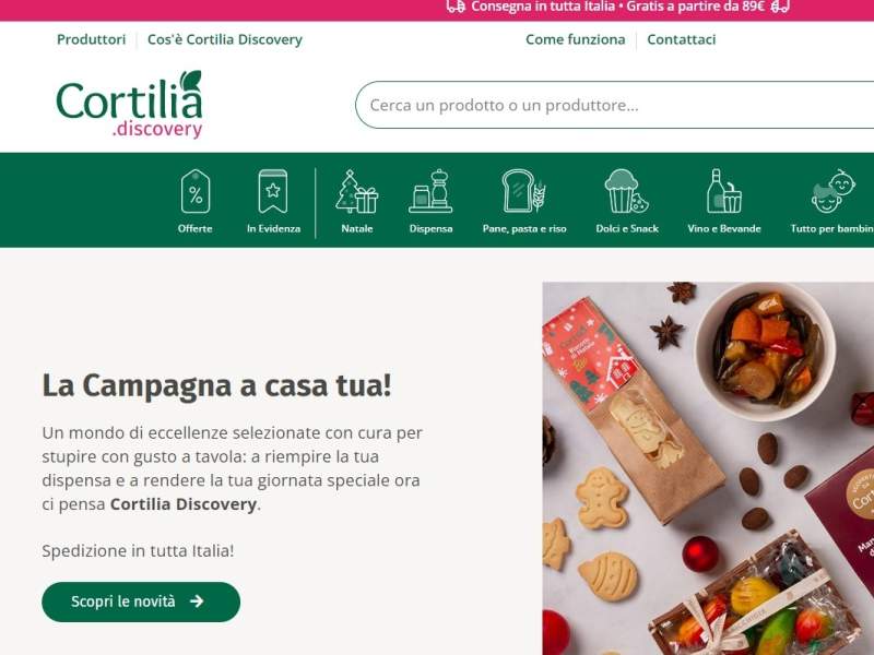 Cortilia lancia il servizio Discovery per scoprire le eccellenze del Made in Italy in pochi click