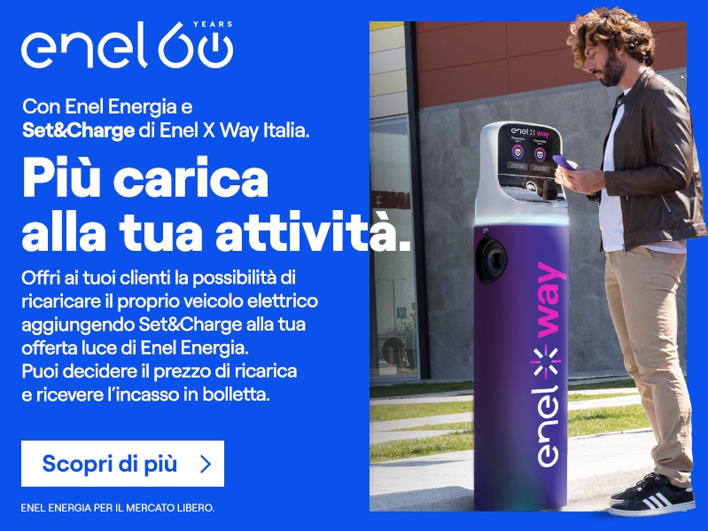 La nuova offerta Set&amp;amp;Charge di Enel Energia per i clienti business