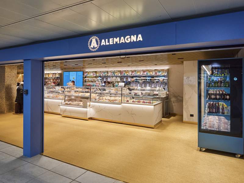Il nuovo store travel retail del brand Alemagna aperto da Autogrill a Milano Linate