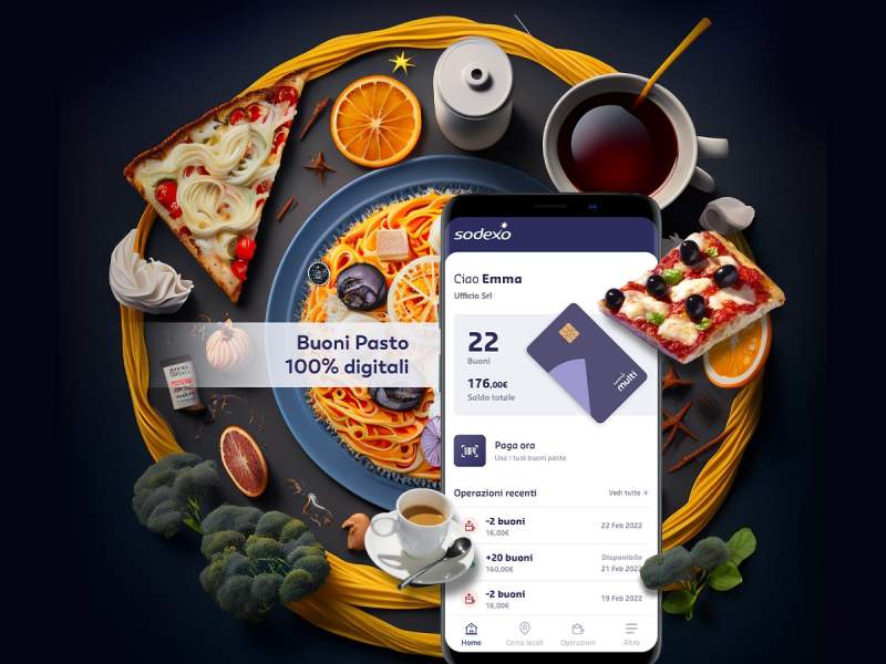 Con Sodexo Multi i buoni pasto diventano totalmente virtuali e gestibili via app