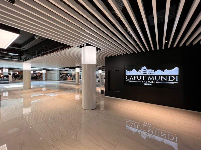 Caput Mundi è stato inaugurato il 16 marzo e prevede una food hall di 600 mq