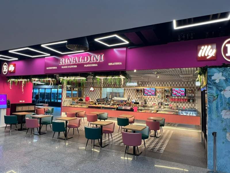 Il nuovo store di Rinaldini Pastry all'aeroporto di Roma Fiumicino