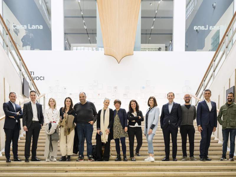 La squadra dei Coffee Defenders di Lavazza riunita alla Triennale di Milano