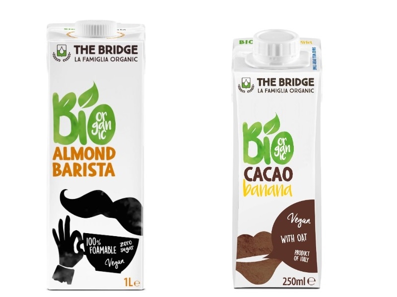 Le due nuove referenze 100% naturali di The Bridge: Barista Mandorla e Cacao-Banana