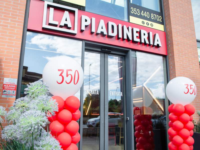 La Piadineria raggiunge 350 punti vendita attivi in Italia con la seconda apertura a Lucca