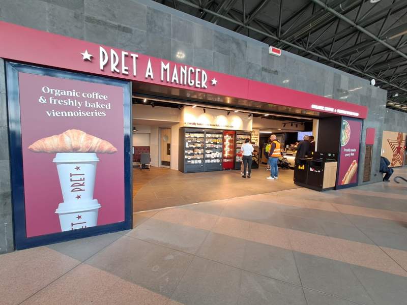 Il primo punto vendita in Italia di Pret a Manger arriva all'aeroporto di Milano Malpensa