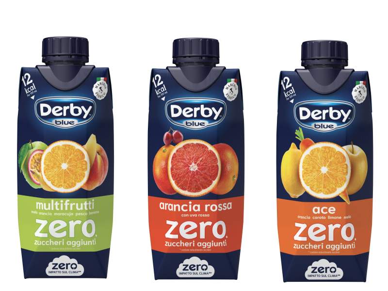 I tre gusti in brick di Derby Blue Zero pensati per il vending