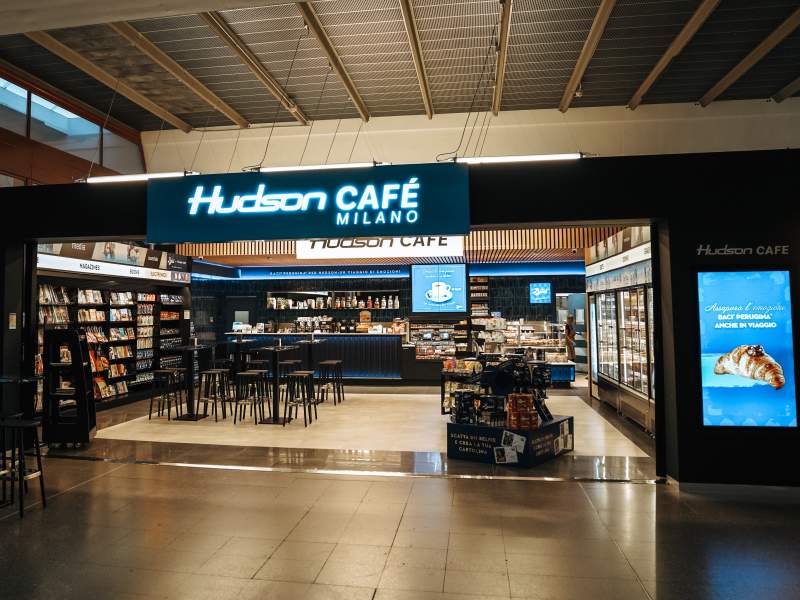 Il nuovo Hudson Cafè Milano, debutto travel retail in Italia per Avolta