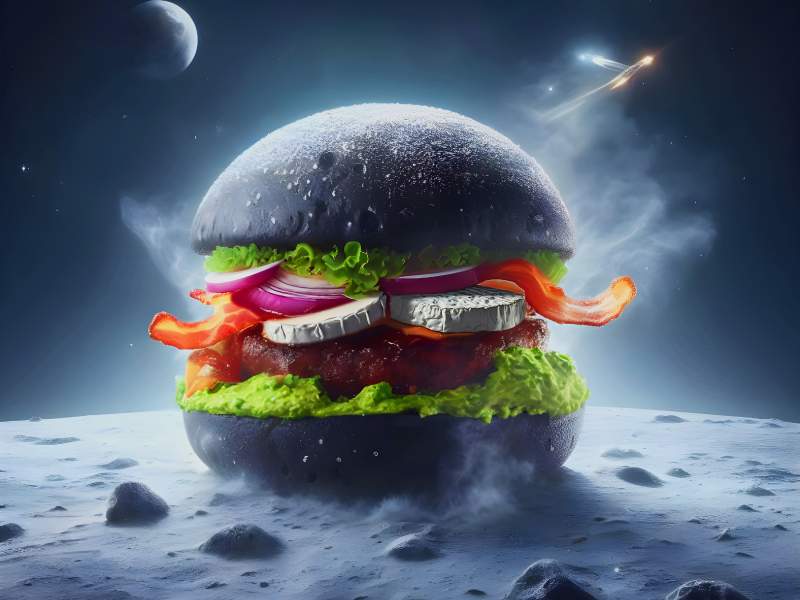 Il Cyber Burger di Pane e Trita, ricetta 100% plant based realizzata dall'intelligenza artificiale