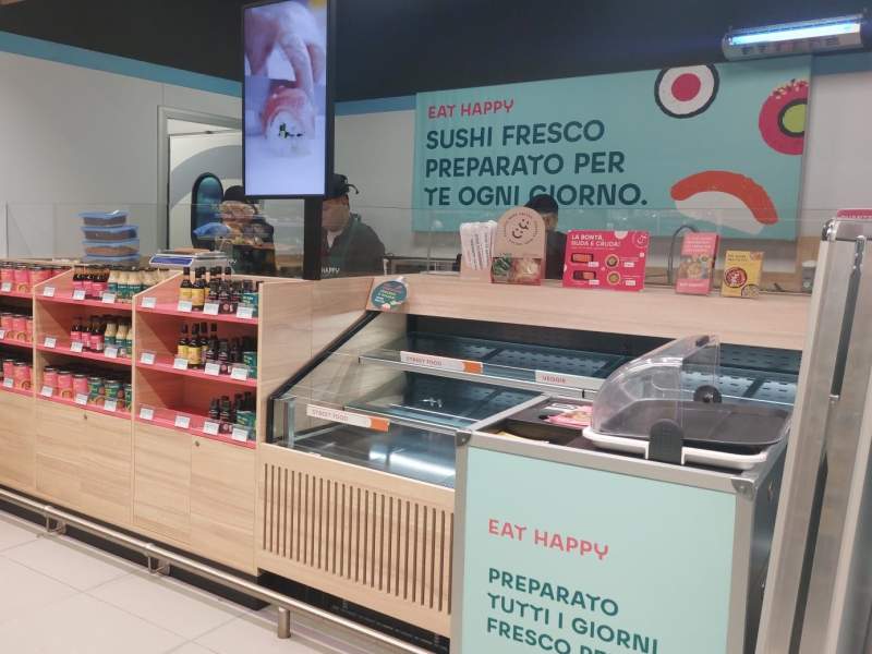 Il nuovo corner Eat Happy Grouo aperto nel supermercato Interspar di Lecce