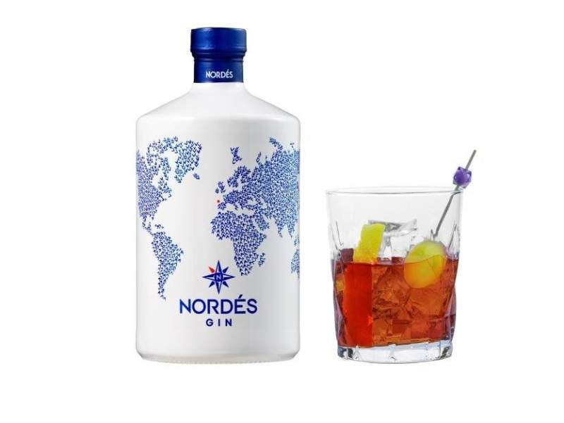 L'iconica bottiglia di Nordés Gin, il rivoluzionario gin premium Made in Galizia