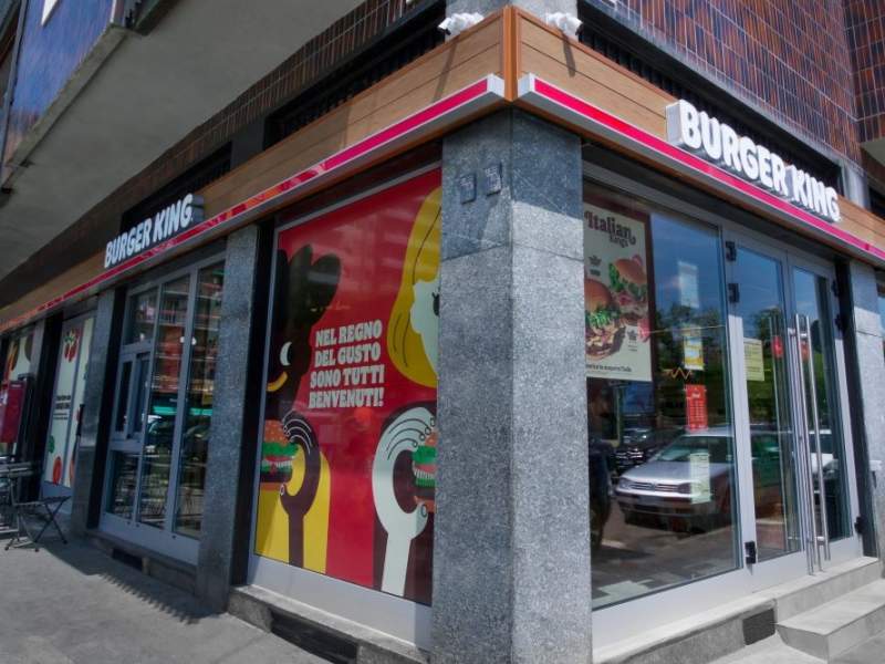 Uno dei cinque punti vendita aperti da Burger King a dicembre 2023