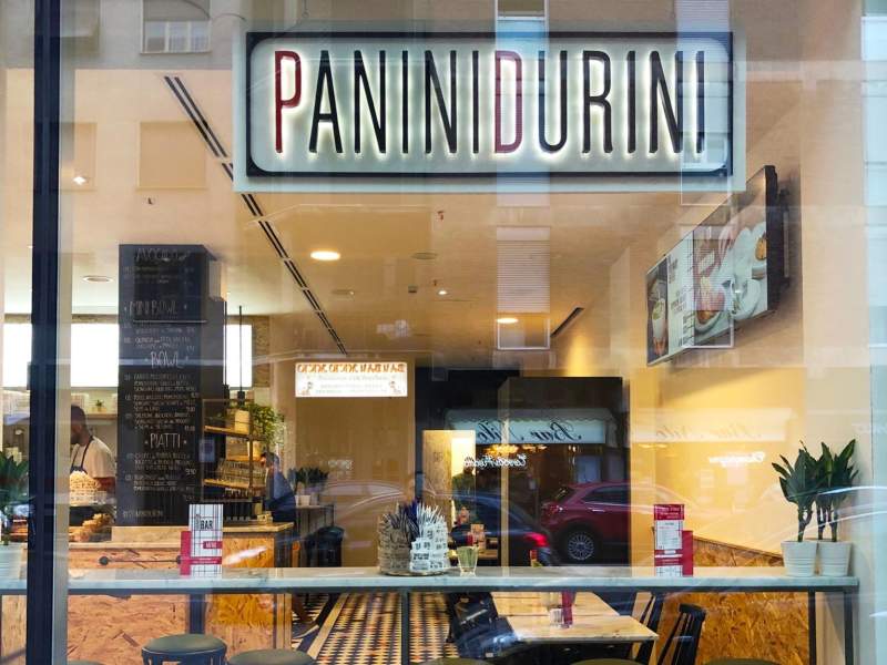 Uno dei 17 locali di Panini Durini