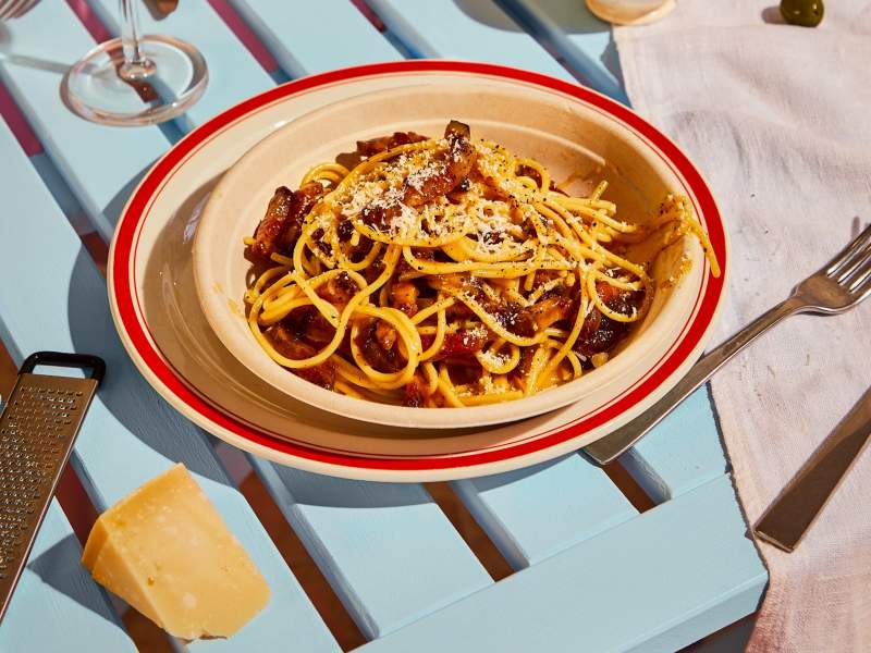 Nel 2023, su Just Eat, sono stati ordinati 23mila kg di carbonara a domicilio