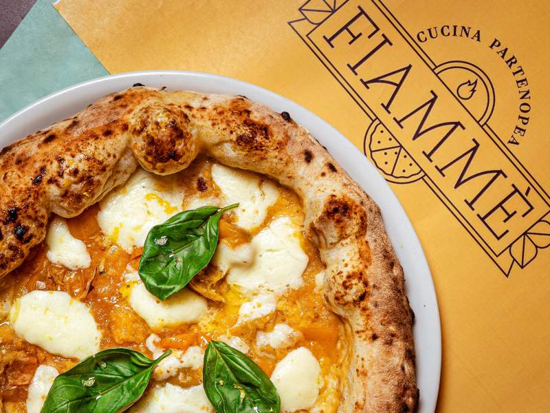 La pizza di Fiammè a Roma, disponibile in tre impasti diversi