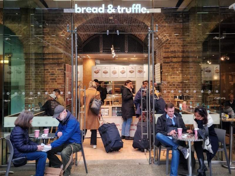 Bread&Truffle a St. Pancras, cuore travel retail di Londra