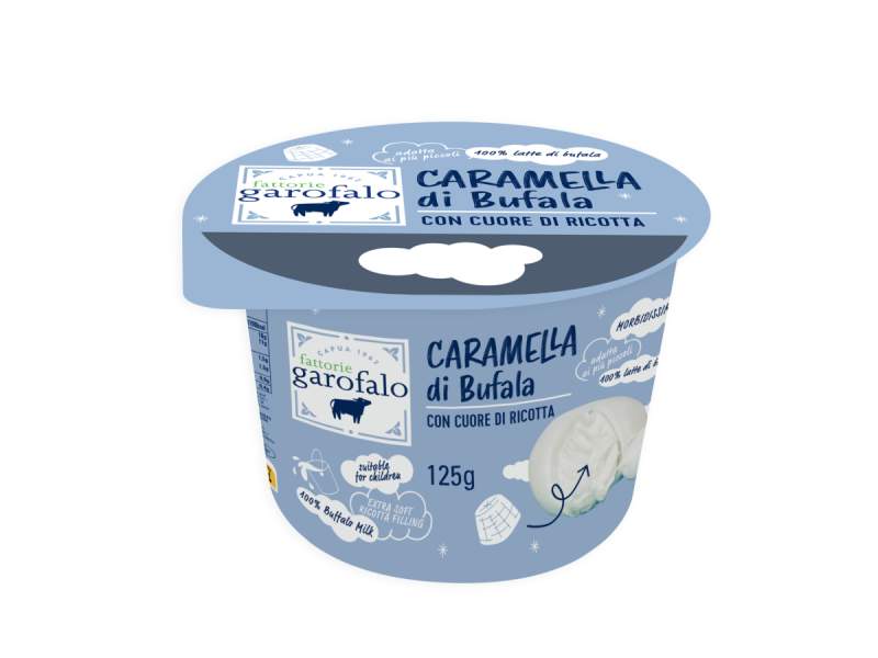 La "Caramella di Bufala" di Fattorie Garofalo distribuita nel locale travel retail di Malpensa