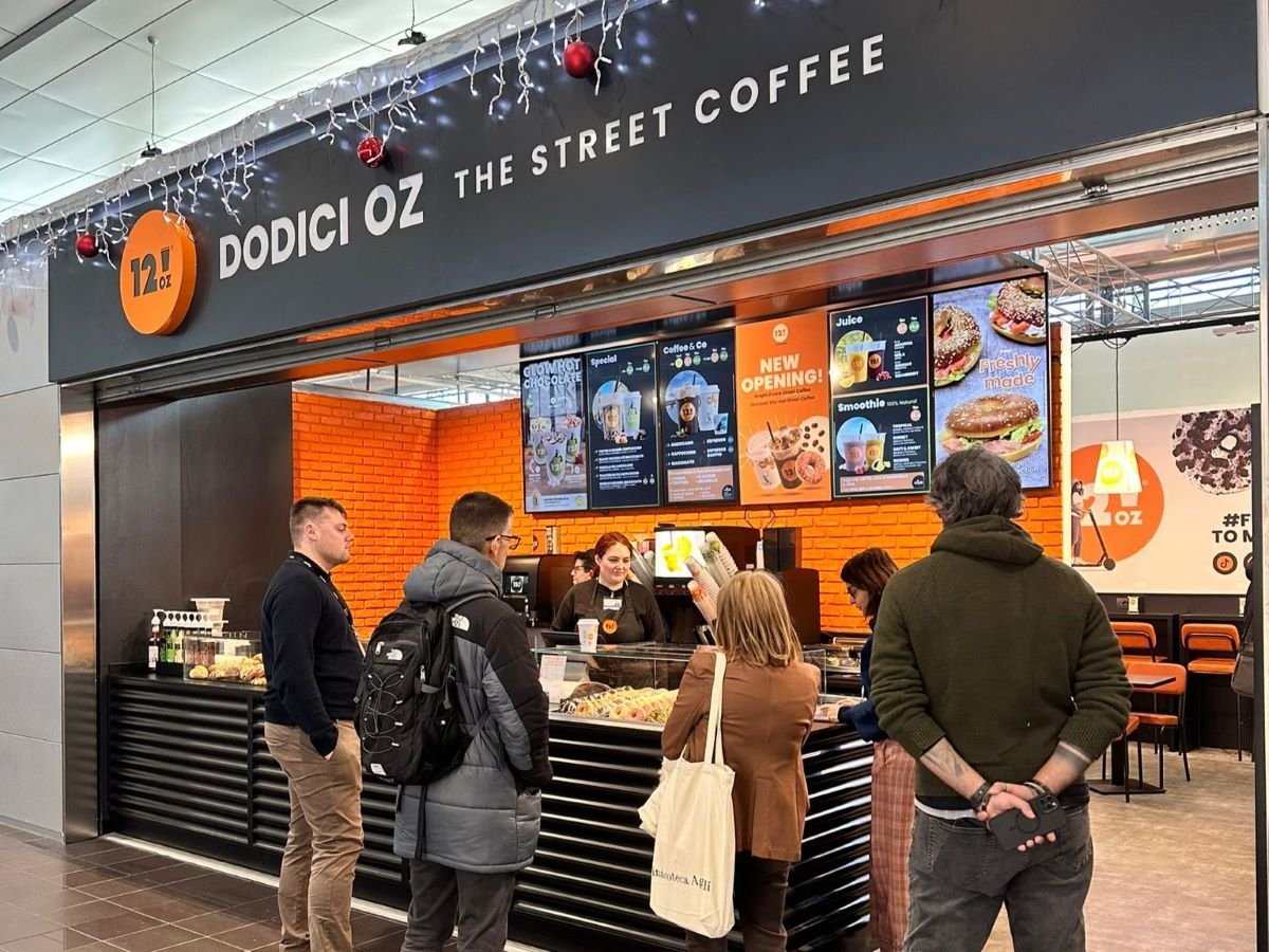 Lo store 12oz all'aeroporto di Torino Caselle