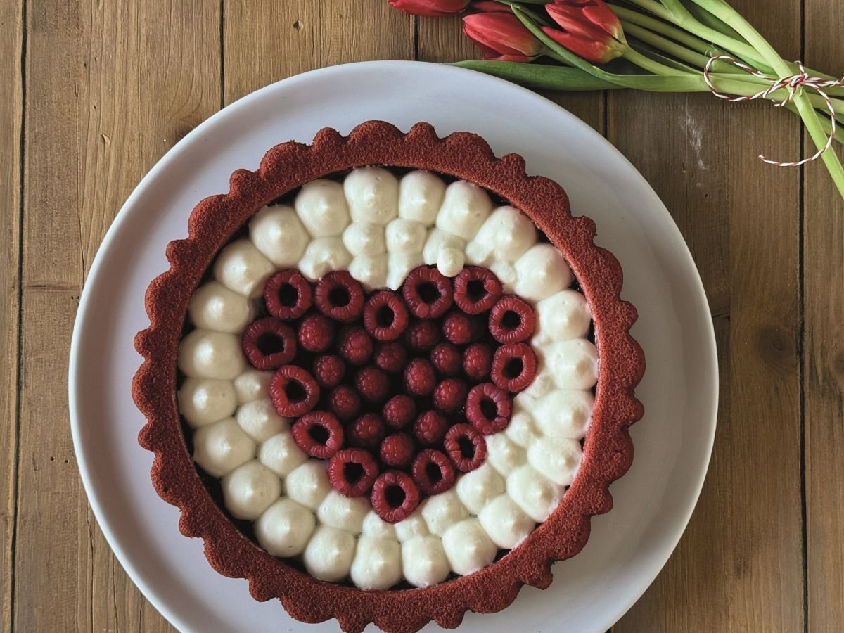 La torta gluten free di San Valentino realizzata da  Arianna Tosatto per Farmo