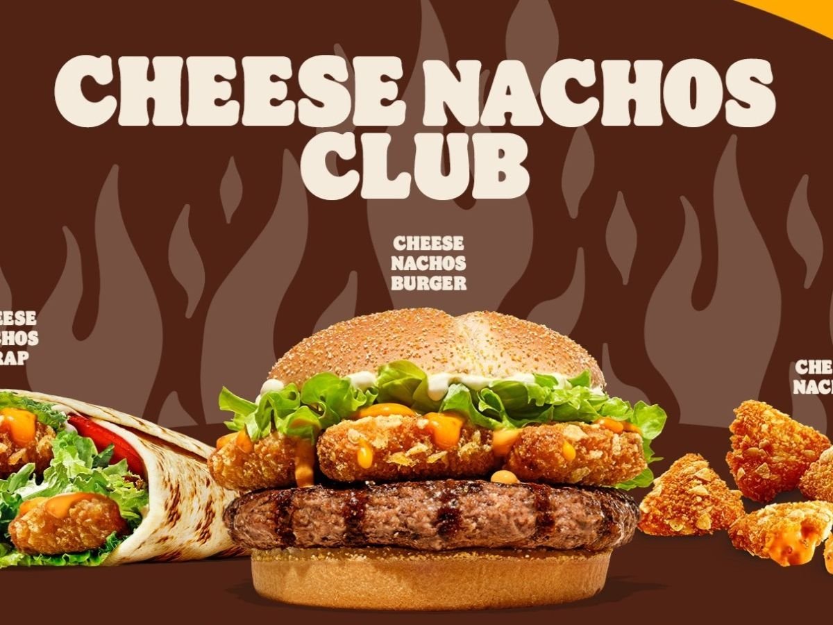 Sono tre le referenze della nuova linea Cheese Nachos Club di Bruger King