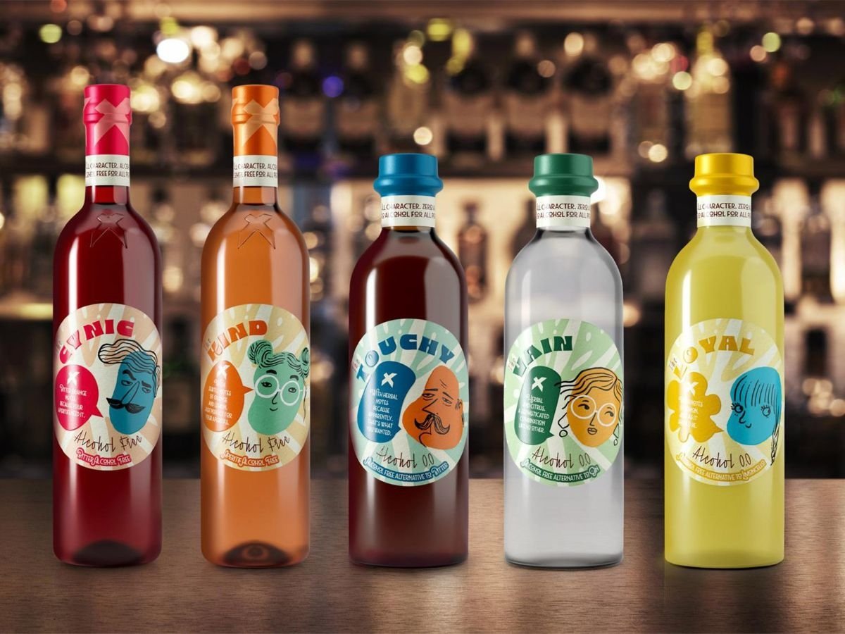 Le 5 referenze della linea alcol free di Nexus nel catalogo di 1492 Coloniale Group