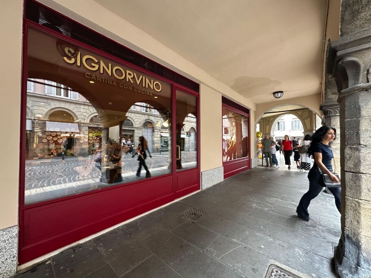 Il nuovo locale di Signorvino a Bergamo Il nuovo locale di Signorvino a Bergamo