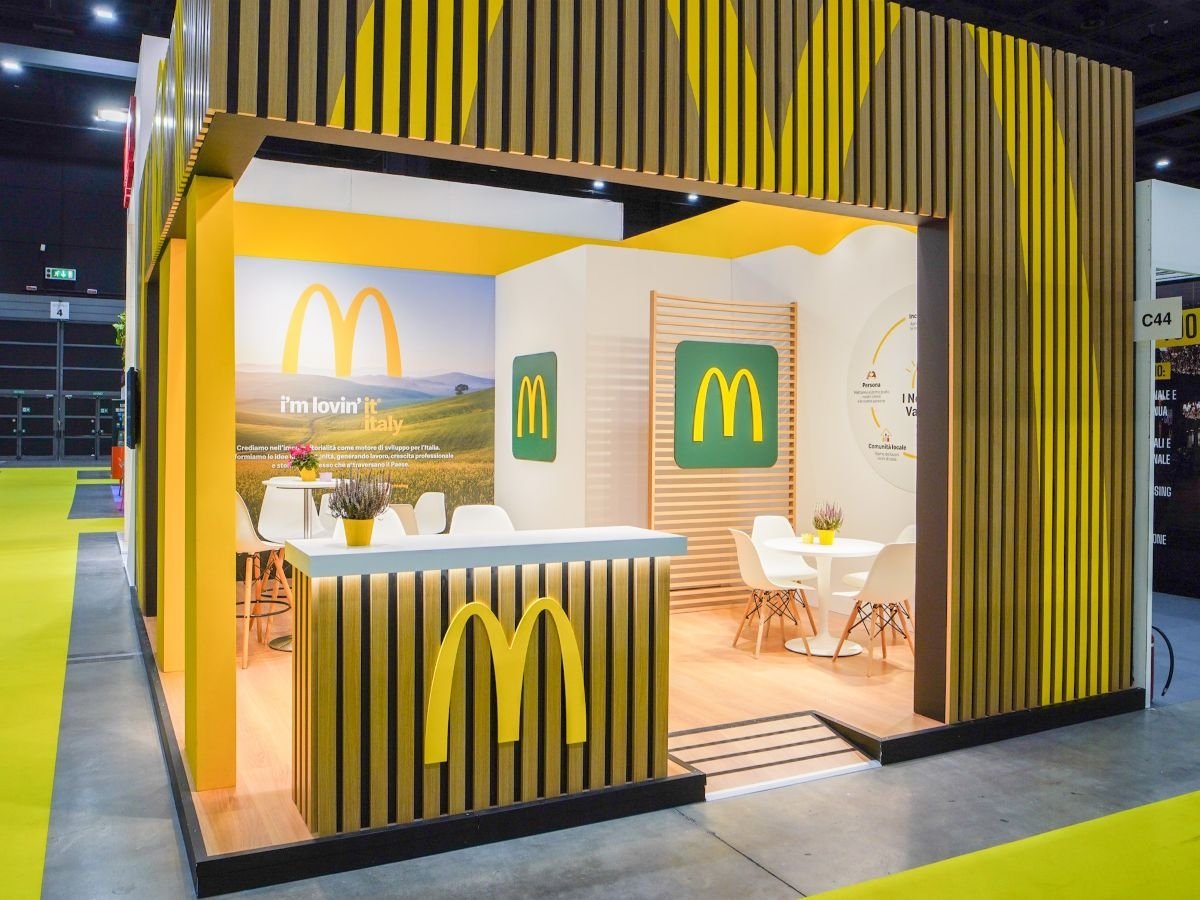 Lo stand McDonald's all'ultimo Salone Franchising di Milano