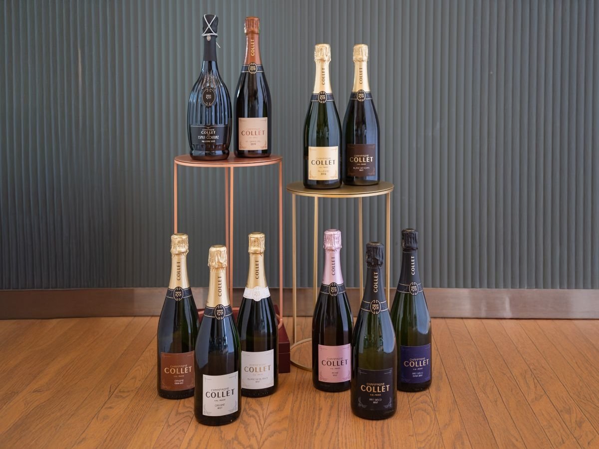 La selezione di 10 etichette di Champagne Collet disponibile nel catalogo 101 Vini