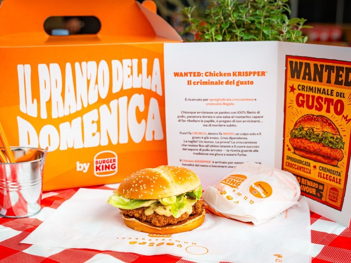 Burger King reinventa il pranzo della domenica con Chicken Krispper