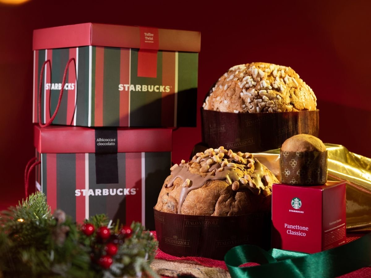 Ritornano i panettoni Starbucks con due specialità creative