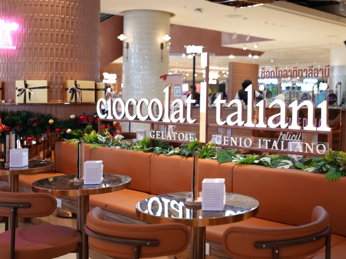 Il nuovo Cioccolatitaliani ha aperto all'interno del centro commerciale Central Park Bangkok