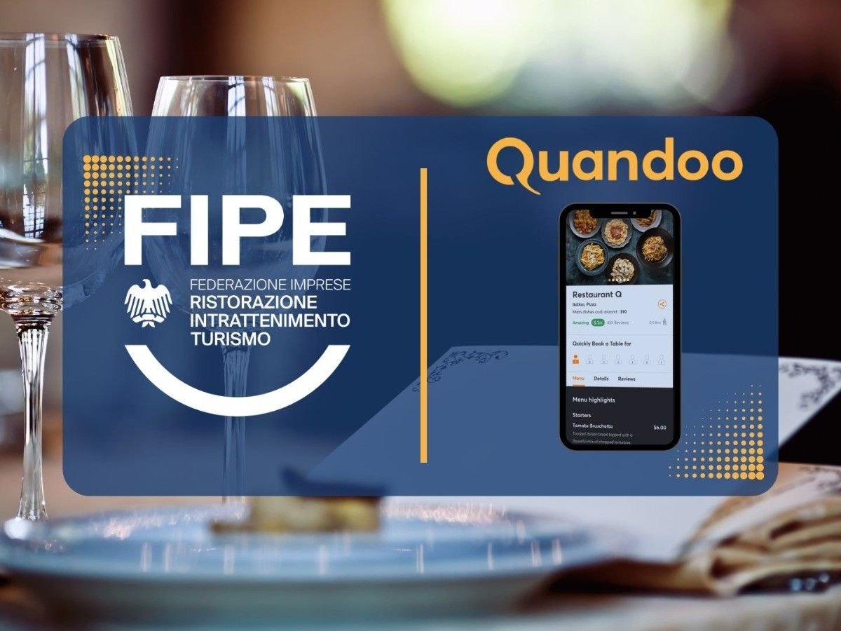 La partnership Fipe-Quandoo abilita condizioni agevolate per il servizio Quandoo for Restaurants Pro