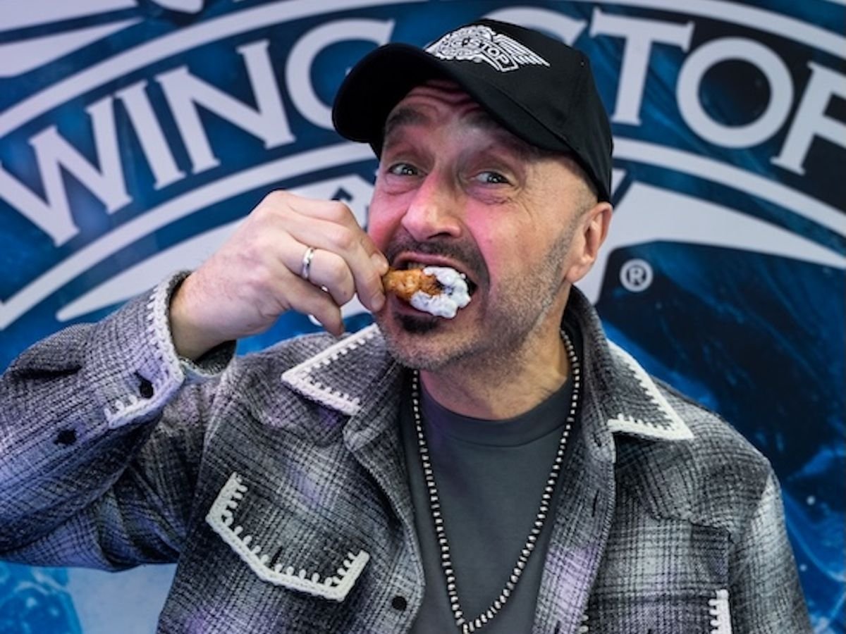 Joe Bastianich alla presentazione di House of Flavour, il temporary store di debutto di Wingstop in Italia