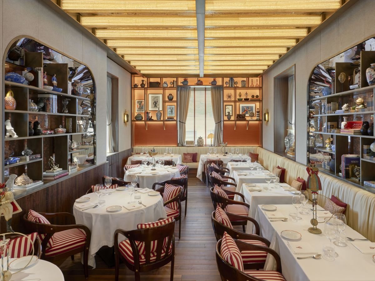 La sala del primo Langosteria aperto nel 2007 a Milano