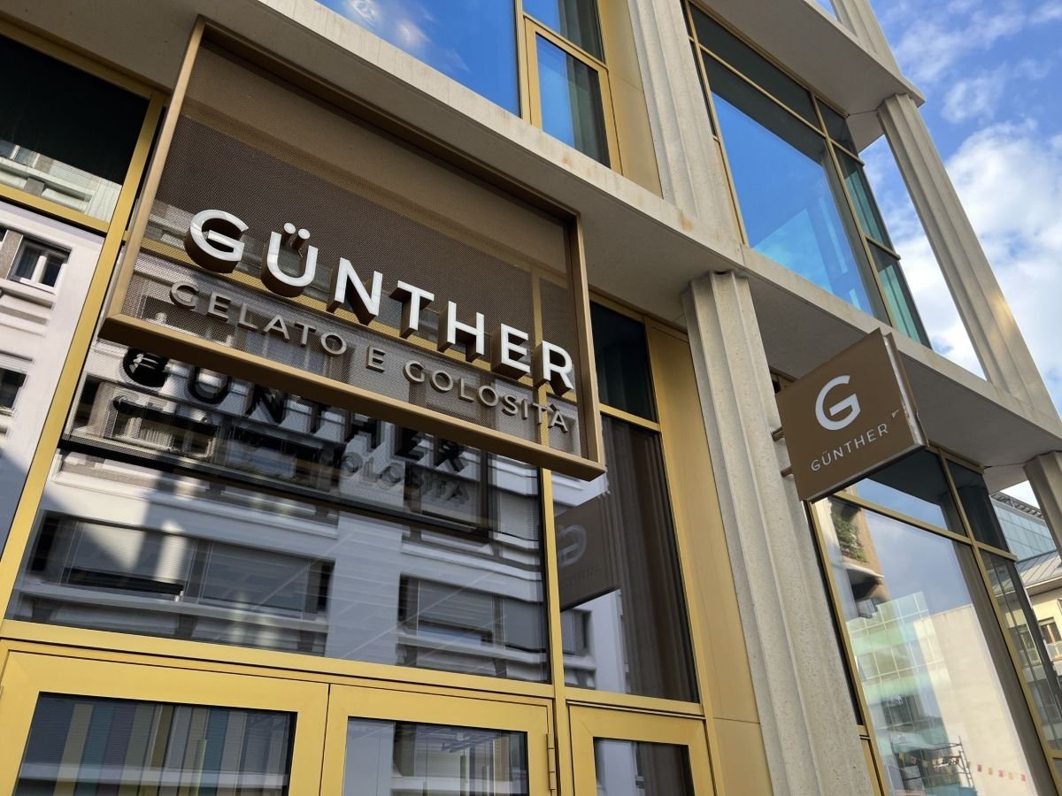 Lo store Günther Gelato e Golosità al Walther Park di Bolzano