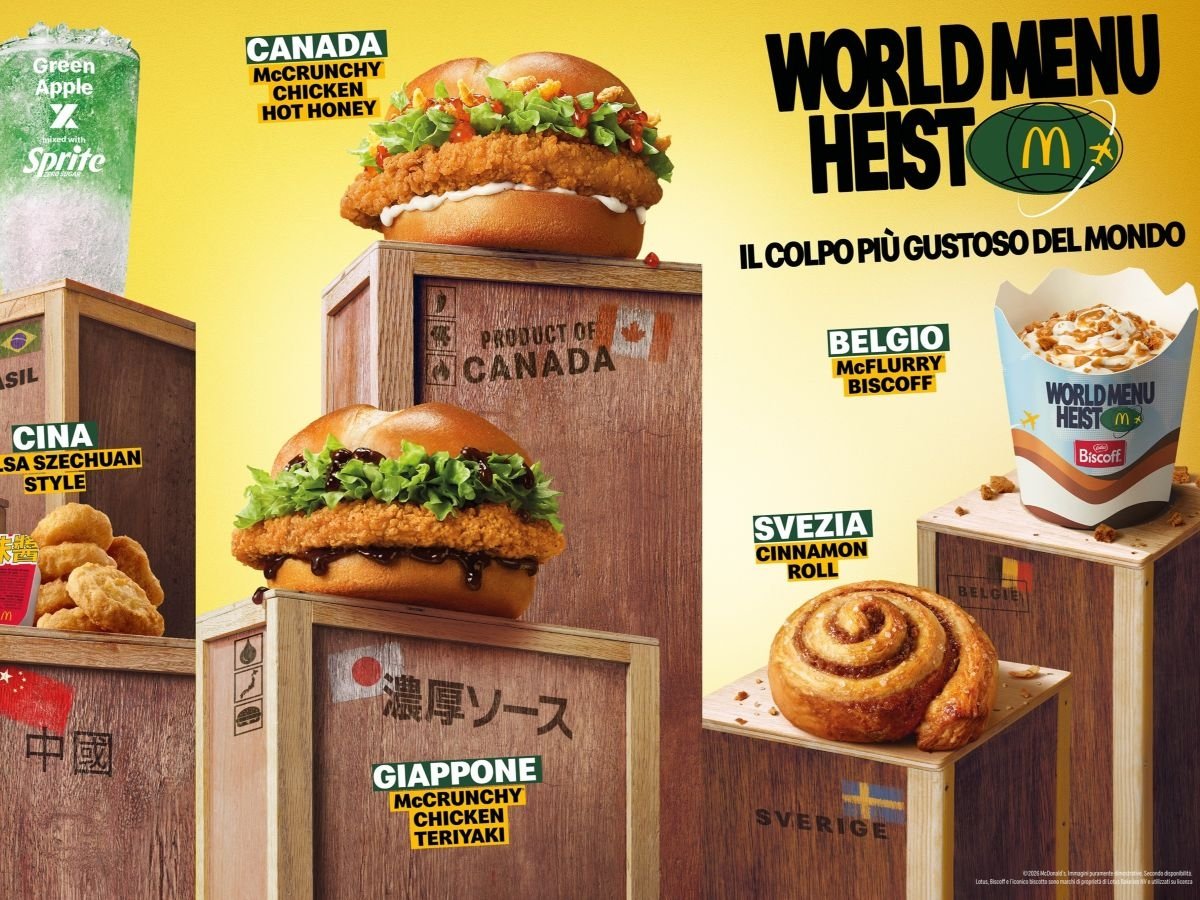 Alcune delle referenze del McDonald's World Menu Heist