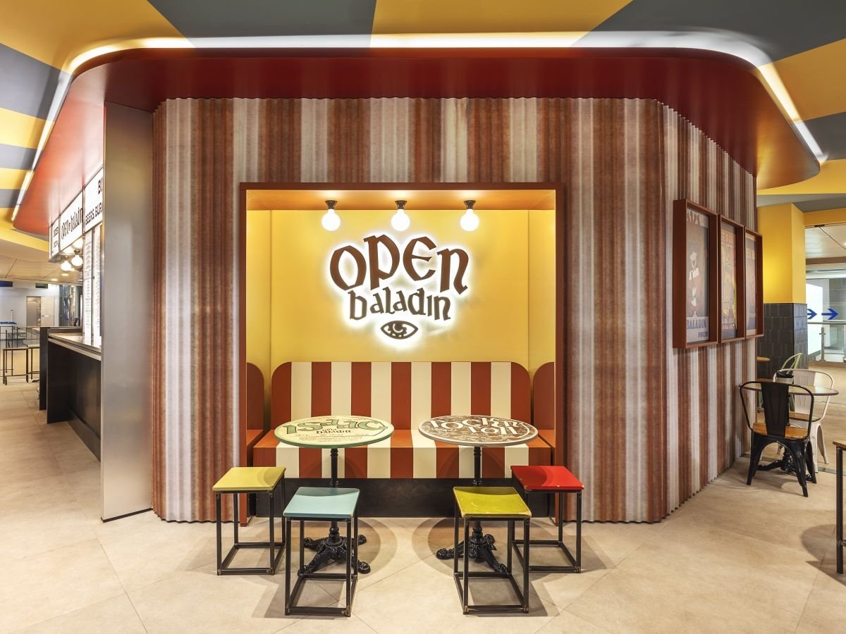 Il look&amp;feel del locale Open Baladin all'Aeroporto di Torino che anticipa le linee degli opening di Milano e Roma