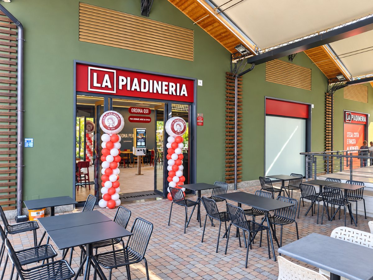 Uno degli oltre 570 punti vendita de La Piadineria