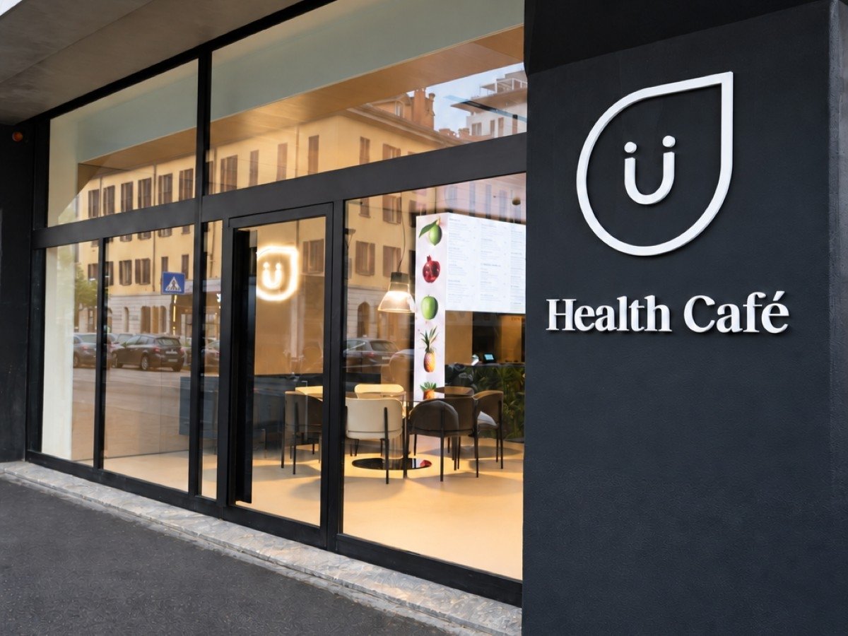 Uno dei due Ü Health Café a Milano presso le palestre Virgin Active