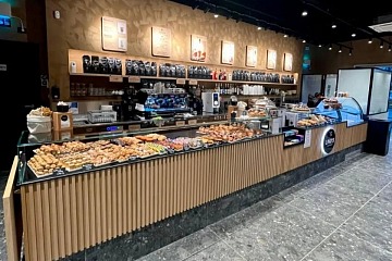 Il bancone del Lino's Coffee di Cassano d'Adda (MI)