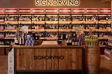 L'interno di uno store Signorvino