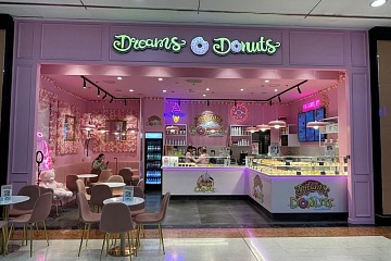 Un punto vendita Dreams Donuts in Italia