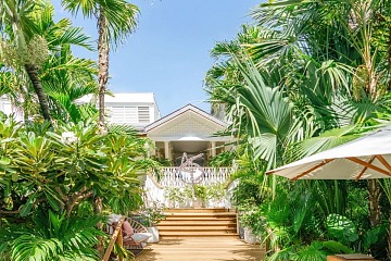 L'ingresso di Cheval Blanc Saint-Barth dove, dal 22 ottobre, apre il nuovo ristorante Langosteria