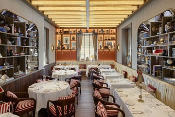 La sala del nuovo Langosteria Montenapoleone