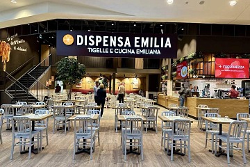 Il nuovo locale Dispensa Emilia al Centro commerciale Fiordaliso di Rozzano