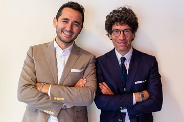 Da sinistra, Nanni Arbellini e Stefano Saturnino, insieme hanno fondato Pizzium e sviluppato Crocca