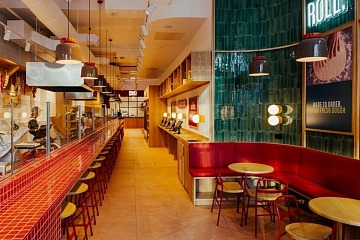 L'interno del nuovo punto vendita La Piadineria a New York